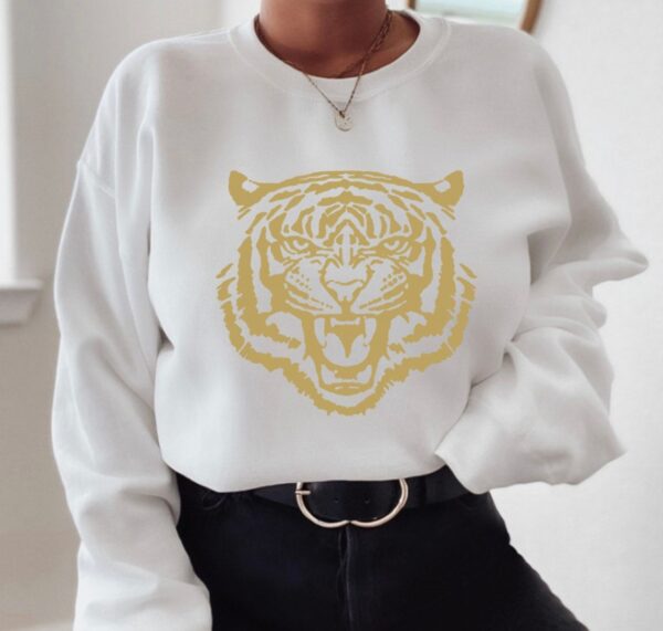 Gold Tiger Crewneck Sweatshirt - Image 2